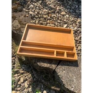 Vintage Divided Wood Box Display